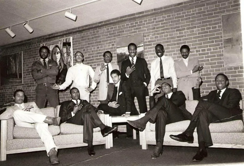 Early Kappa Chi Brothers in suits